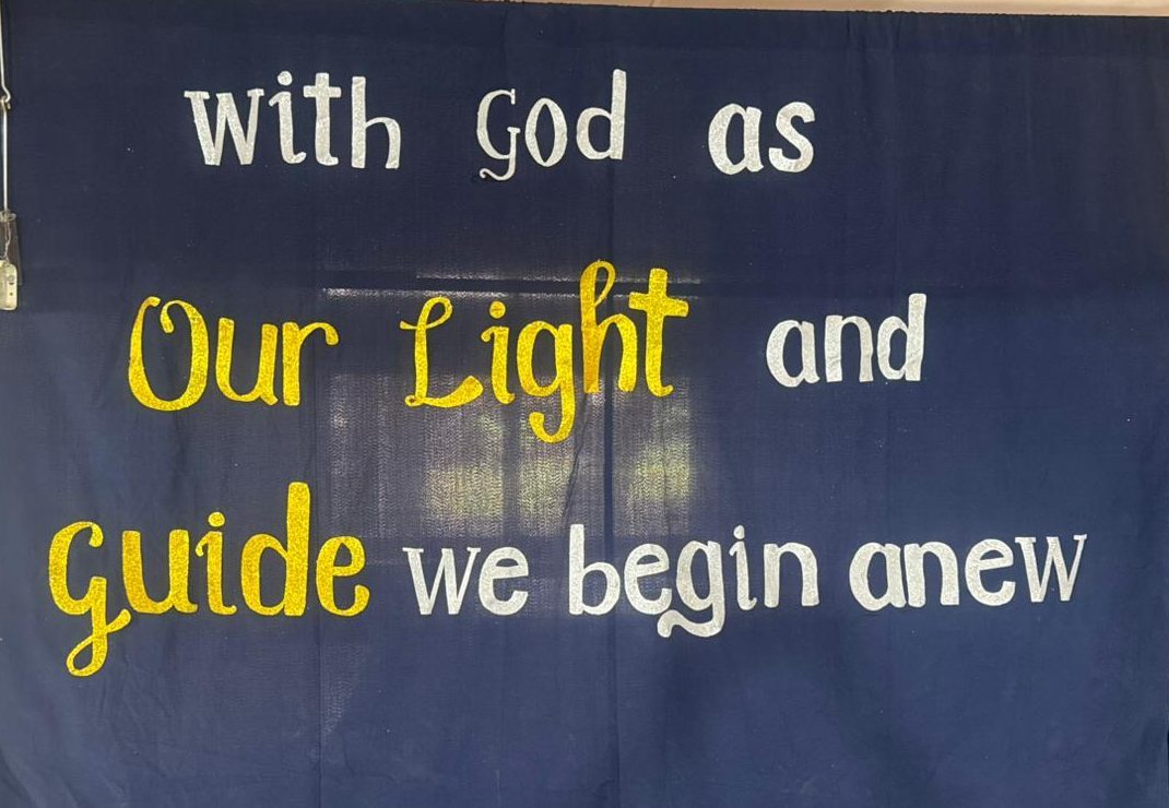 “With God as Our Light and Guide, We Begin Anew.”