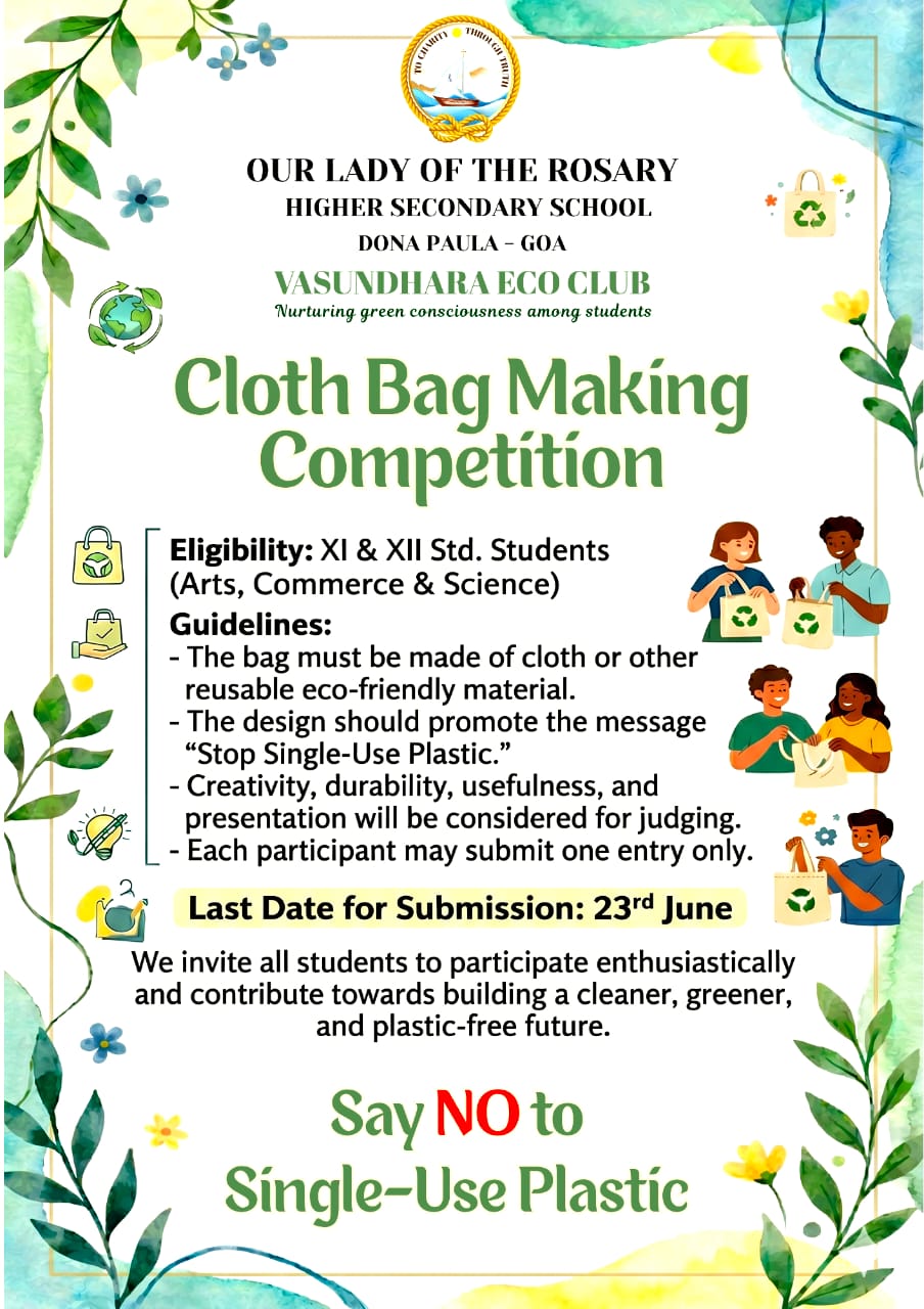 Cloth Bag Making Competition – Say No to Single-Use Plastic! 🌿